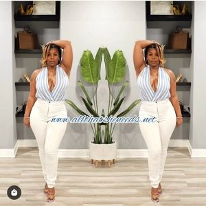 String Me Along Halter Bodysuit